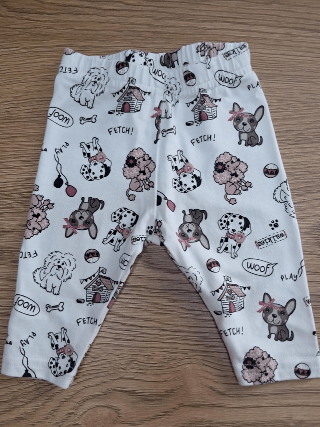Legging hondje wit