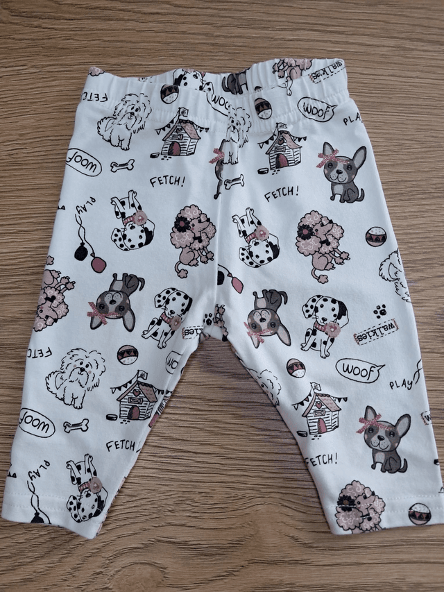 Legging hondje wit
