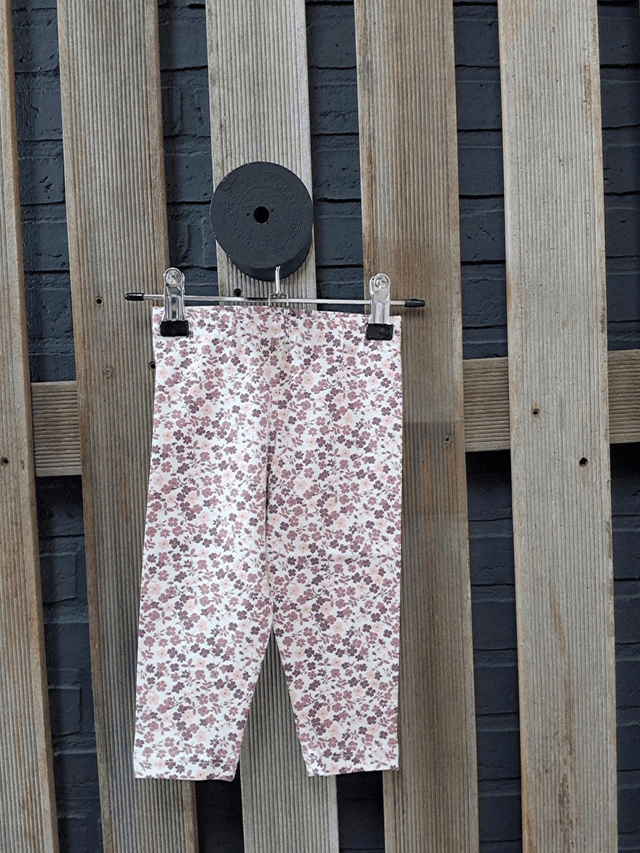 Legging bloem roze