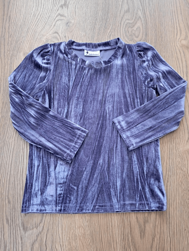Shirt velvet lila